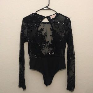 Beautiful Black Sequinned Body